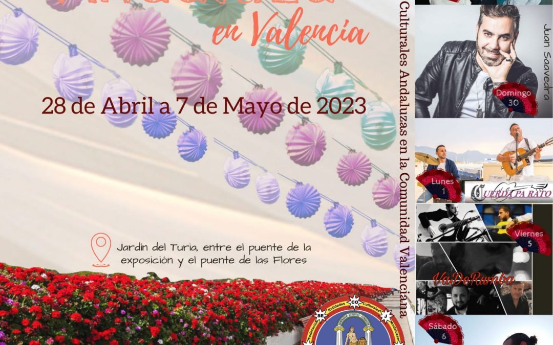 cartel oficial feria andaluza valencia 2023